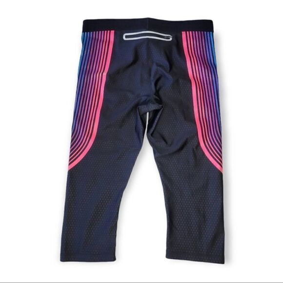 Nike Running Power Speed Cropped Rainbow Leggings Capri M - Picture 5 of 7